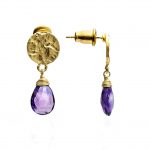 Azuni London Ohrring Athena Amethyst