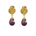 Azuni London Ohrring Athena Granat
