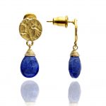 Azuni London Ohrring Athena blauer Lapislazuli