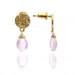 Azuni London Ohrring Athena Rosé Calcedon
